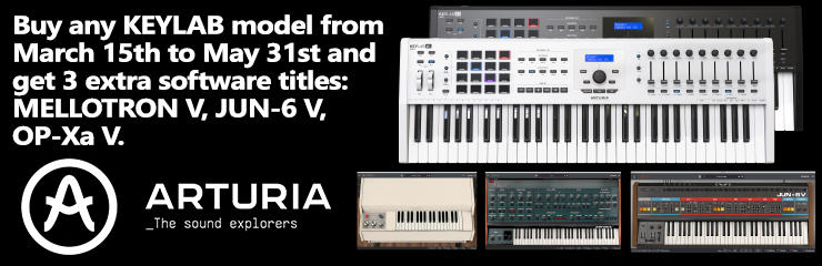 Buy any KEYLAB model and get 3 extra software titles!